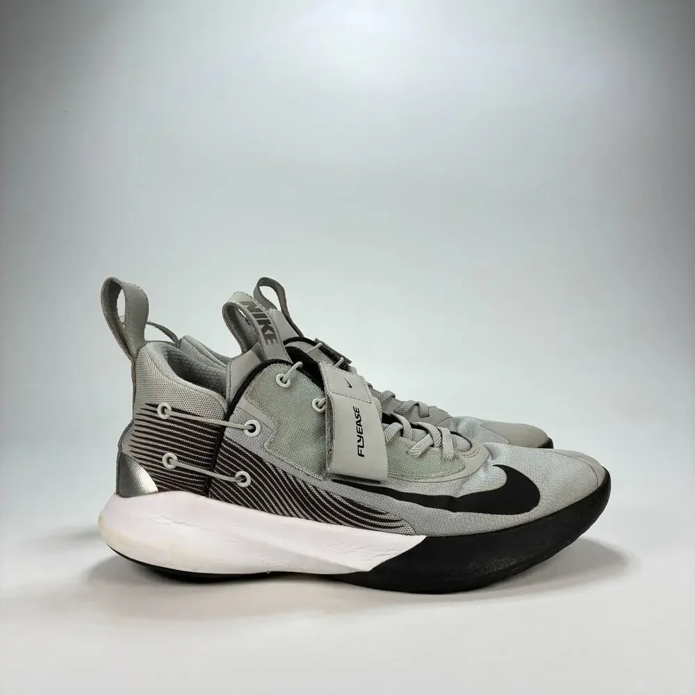 Nike Precision 4 FlyEase Light Smoke Grey Basketball Shoes CV3450-002 Men's Sz 9